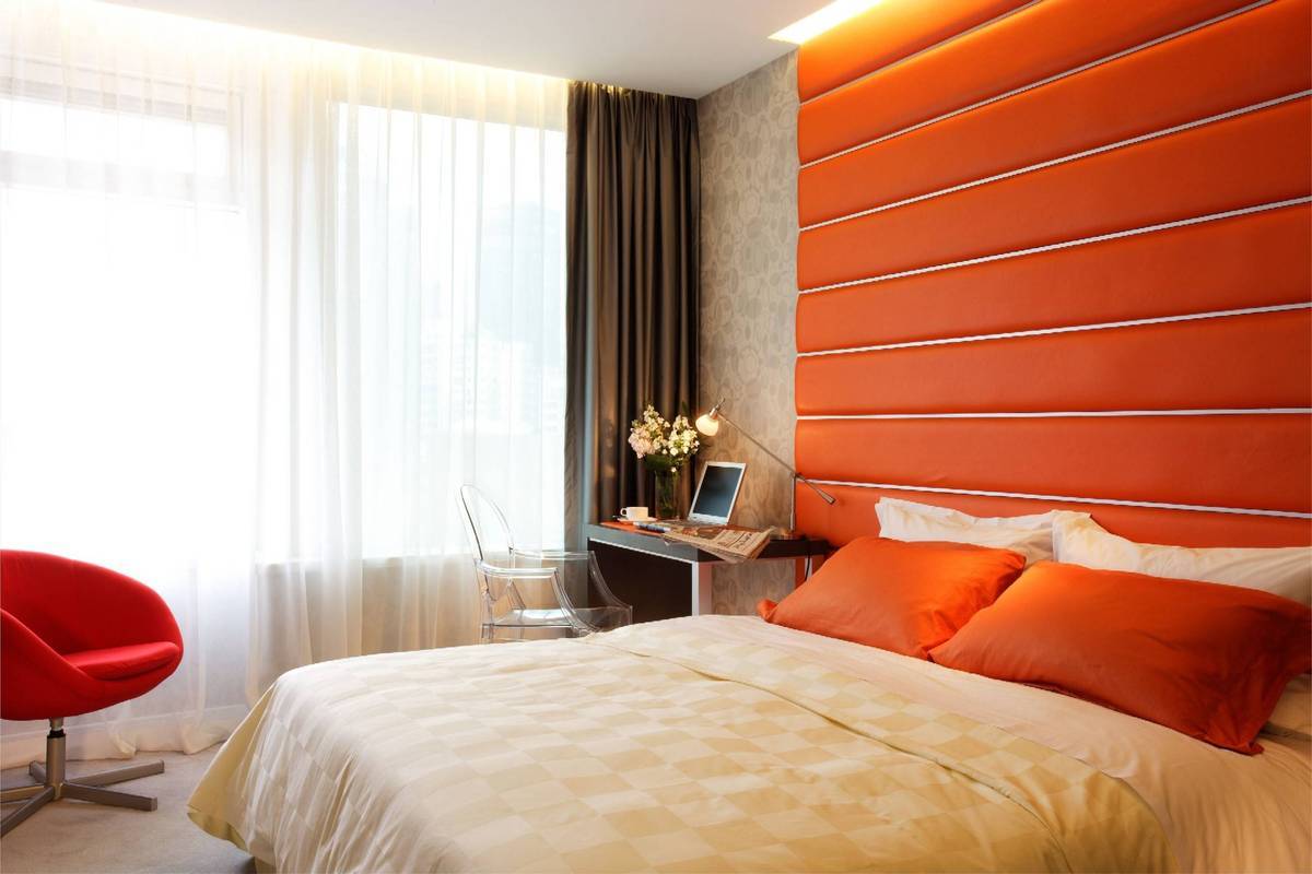 The Orange <br> Room Keep up tempo and energetic by immersing yourself in orange