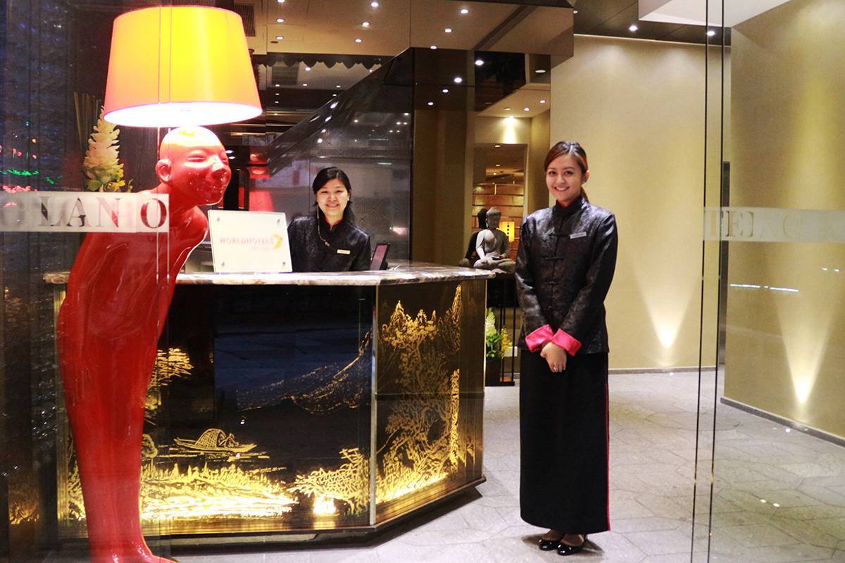 Hotel Lobby - The lobbyâs oriental design sets the mood of your stay